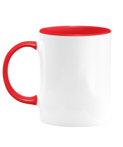 Red Inner & Handle Sublimation Mug