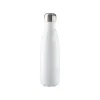 Double Wall Stainless Steel Water Bottle White 500ml
