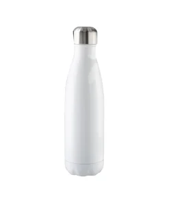 Double Wall Stainless Steel Water Bottle White 500ml